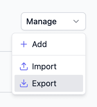 Export Applications