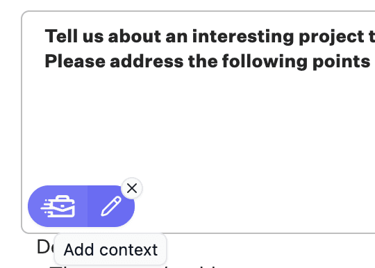 Add Context to Generated Response