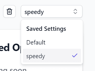 Settings Configuration Step 3