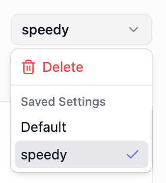 Settings Configuration Step 3